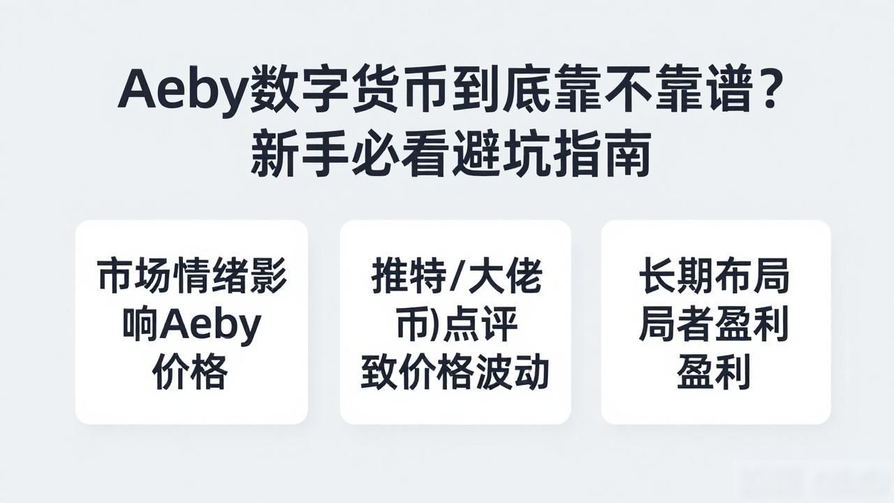 Aeby数字货币到底靠不靠谱？新手必看避坑指南