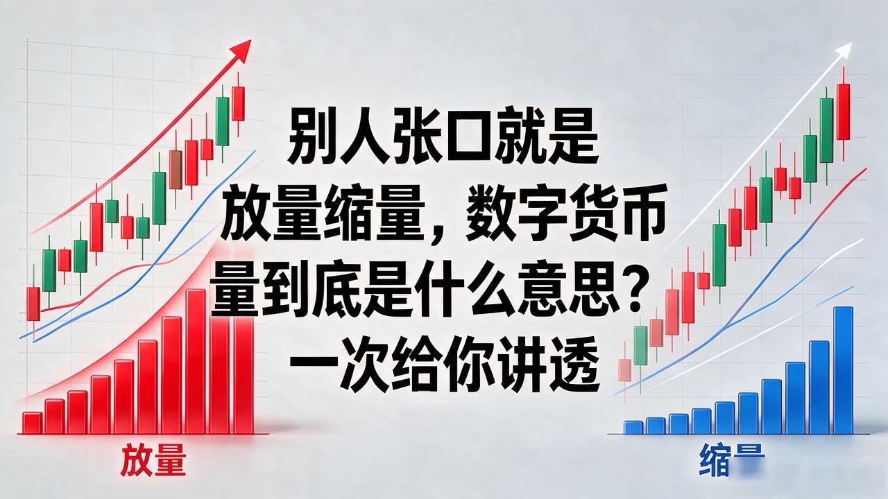 别人张口就是放量缩量，数字货币量到底是什么意思？一次给你讲透