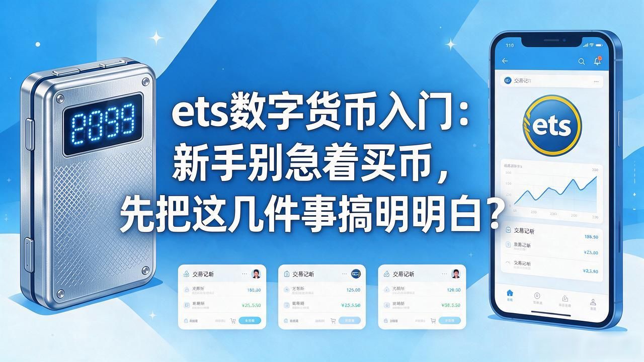 ets数字货币入门：新手别急着买币，先把这几件事搞明白