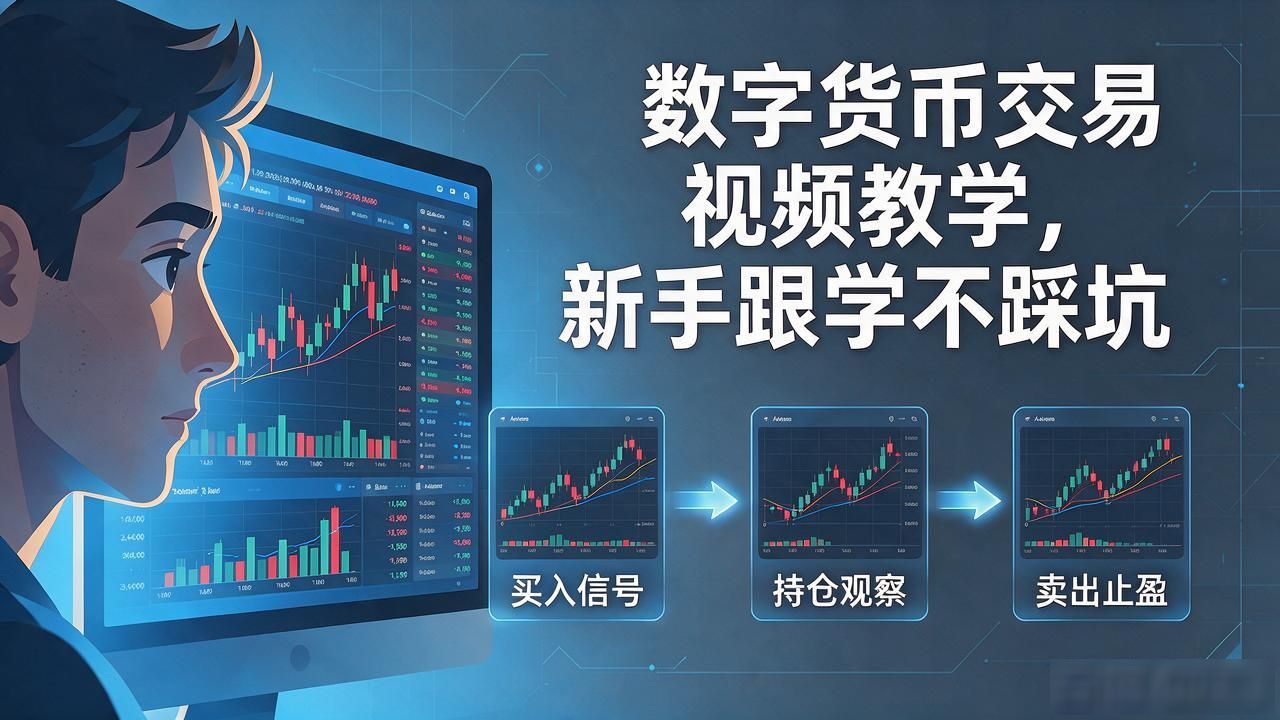 数字货币交易视频教学，新手跟学不踩坑