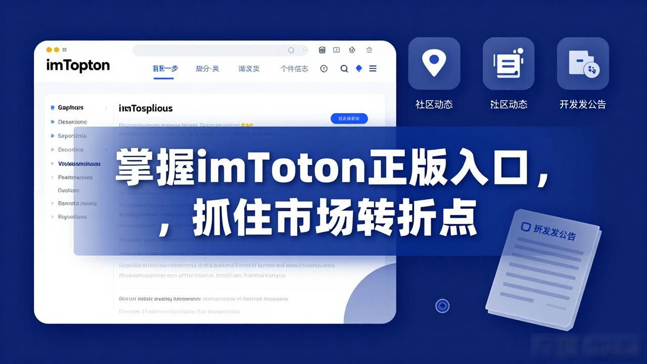 掌握imToken正版入口,抓住市场转折点