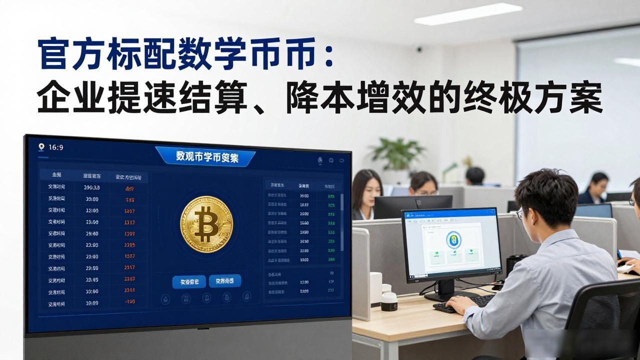 官方标配数字货币：企业提速结算、降本增效的终极方案