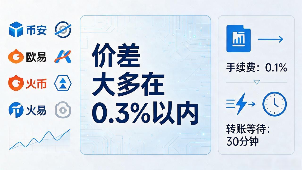 现在数字货币有差价吗？不同交易所买卖价差有多大，普通人能赚到吗