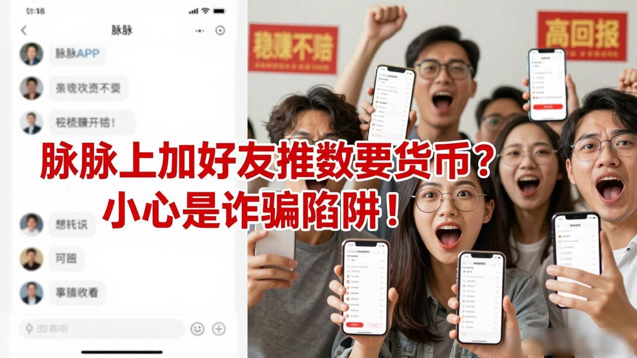 脉脉上加好友推数字货币？小心是诈骗陷阱！