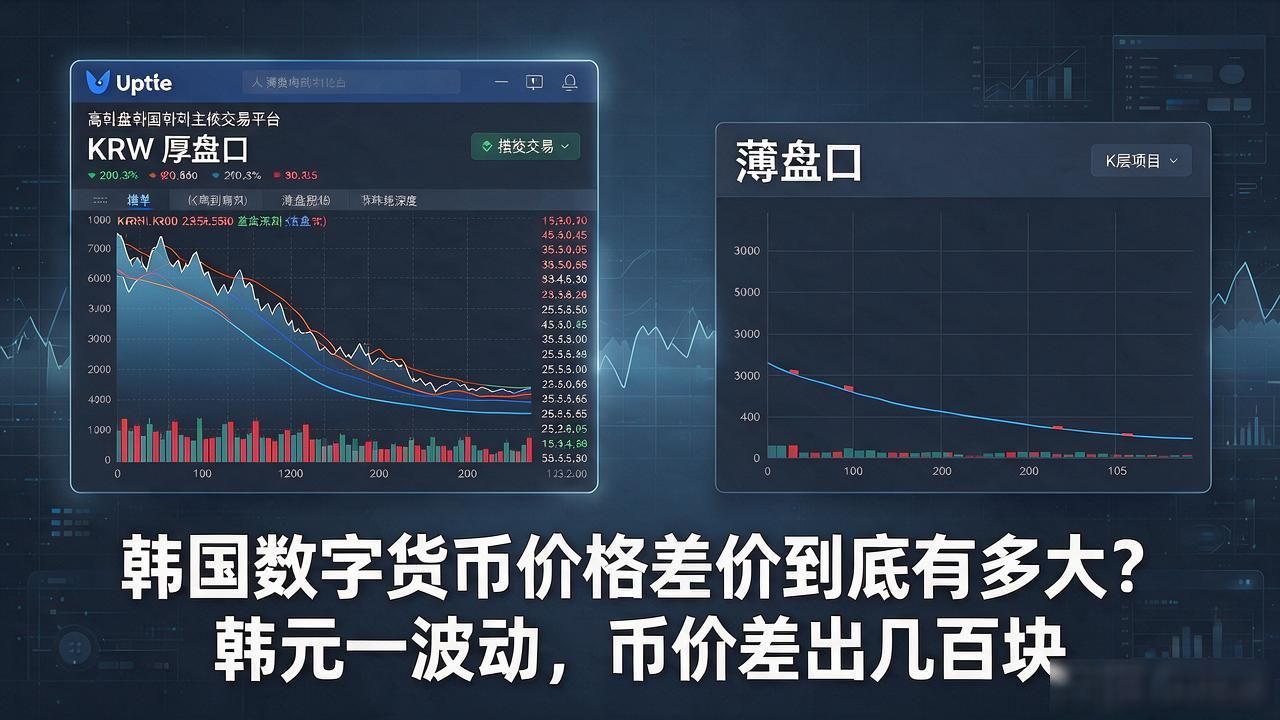 韩国数字货币价格差价到底有多大？韩元一波动，币价差出几百块