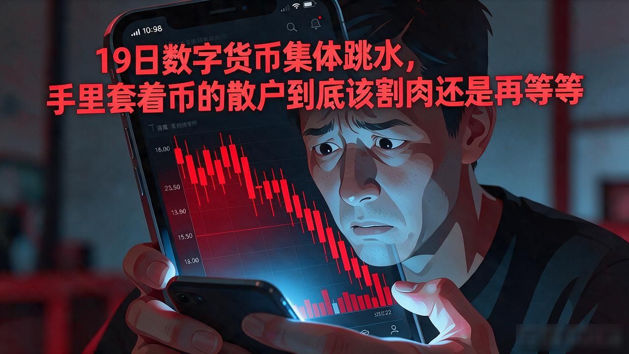 19日数字货币集体跳水，手里套着币的散户到底该割肉还是再等等