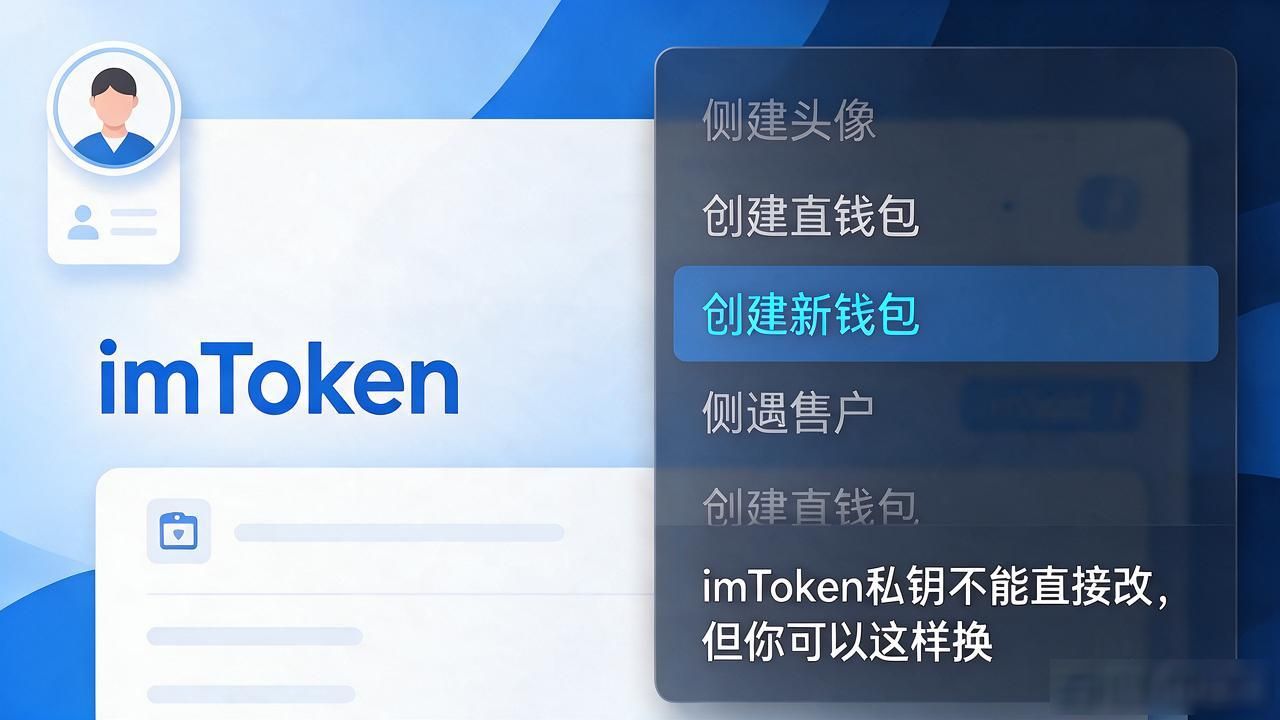imToken私钥不能直接改，但你可以这样换