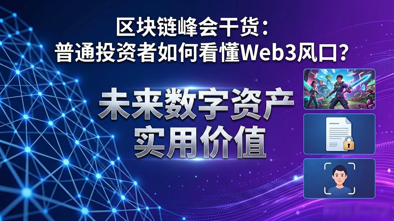 区块链峰会干货：普通投资者如何看懂Web3风口？