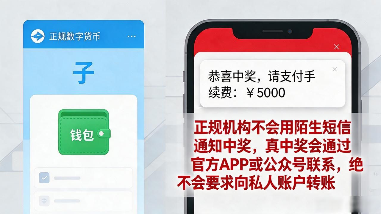 数字货币中奖了怎么领？先别激动，大概率是骗你交"手续费"