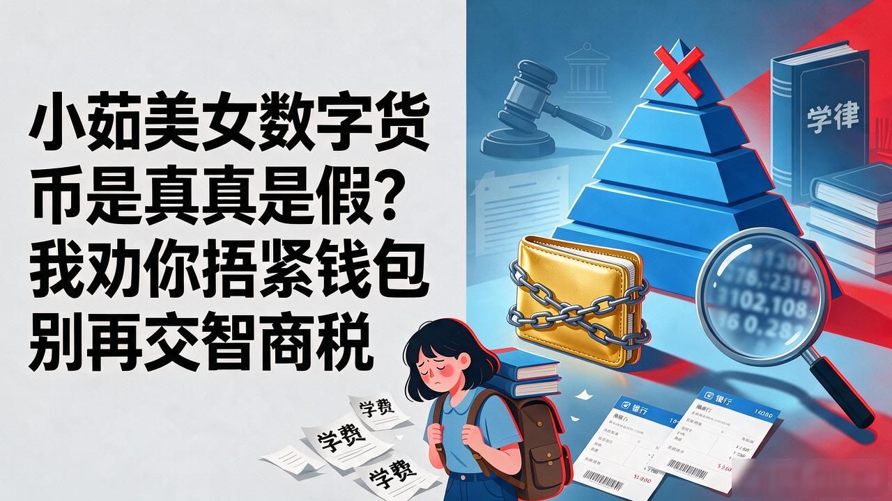 小茹美女数字货币是真是假？我劝你捂紧钱包别再交智商税