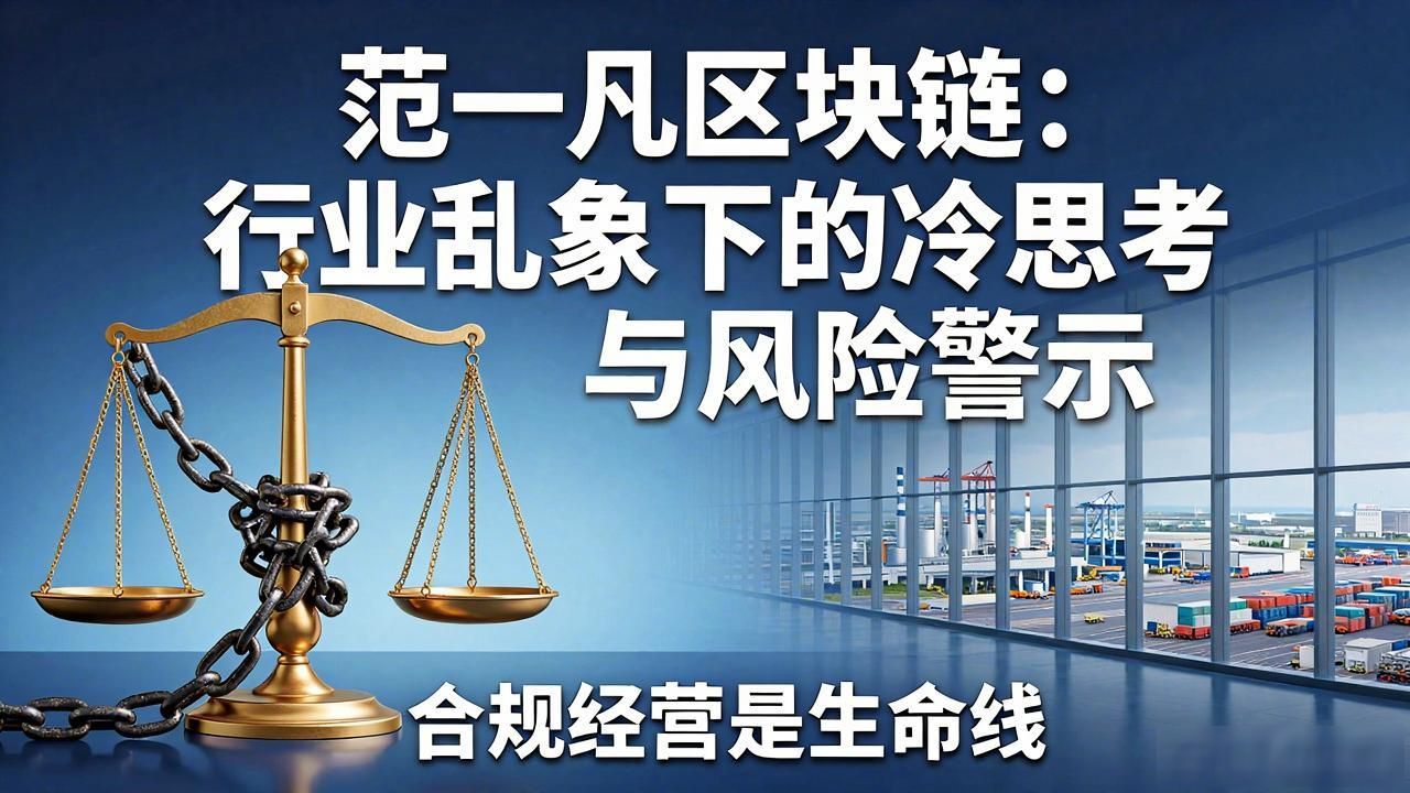 范一凡区块链：行业乱象下的冷思考与风险警示