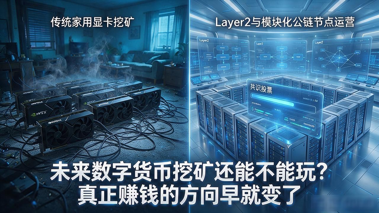未来数字货币挖矿还能不能玩？真正赚钱的方向早就变了