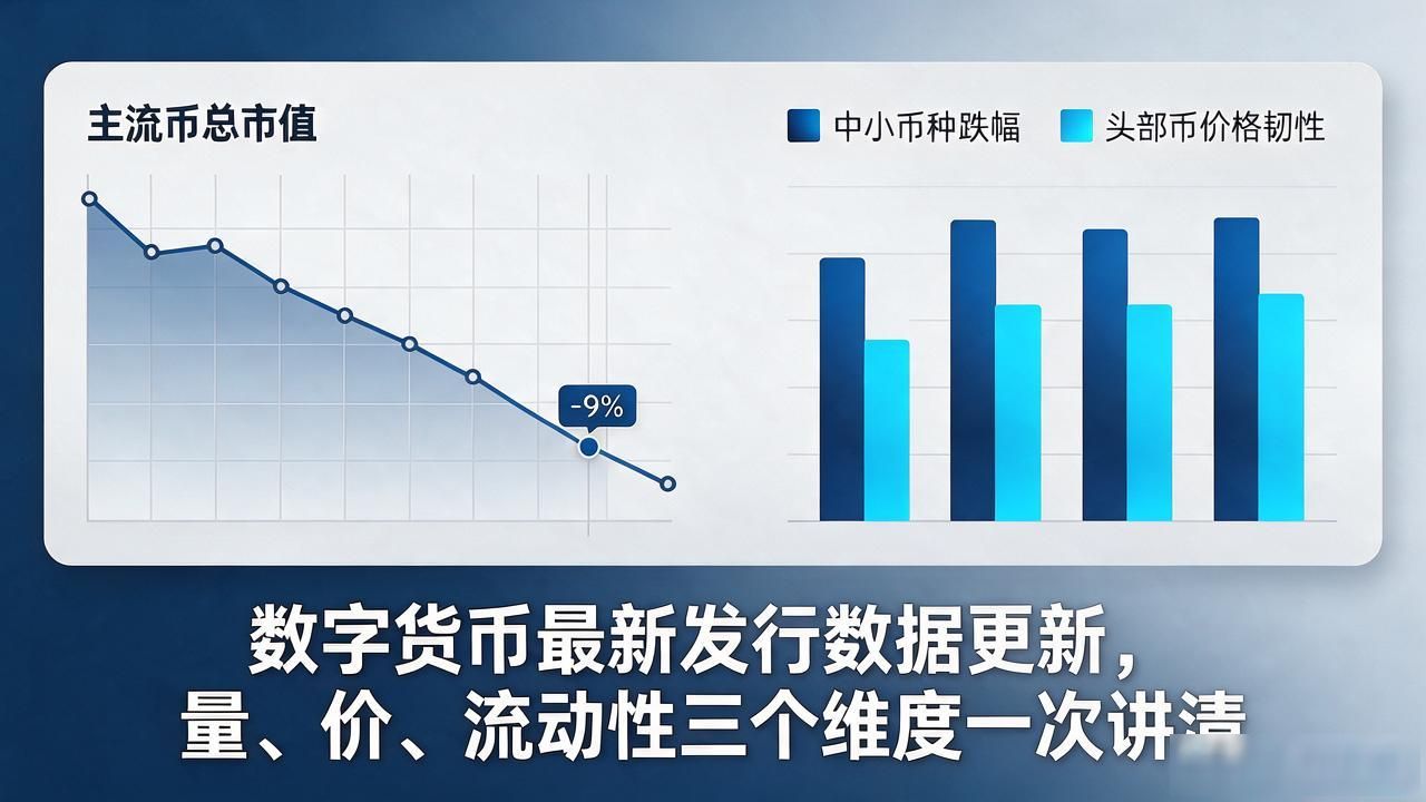 数字货币最新发行数据更新，量、价、流动性三个维度一次讲清