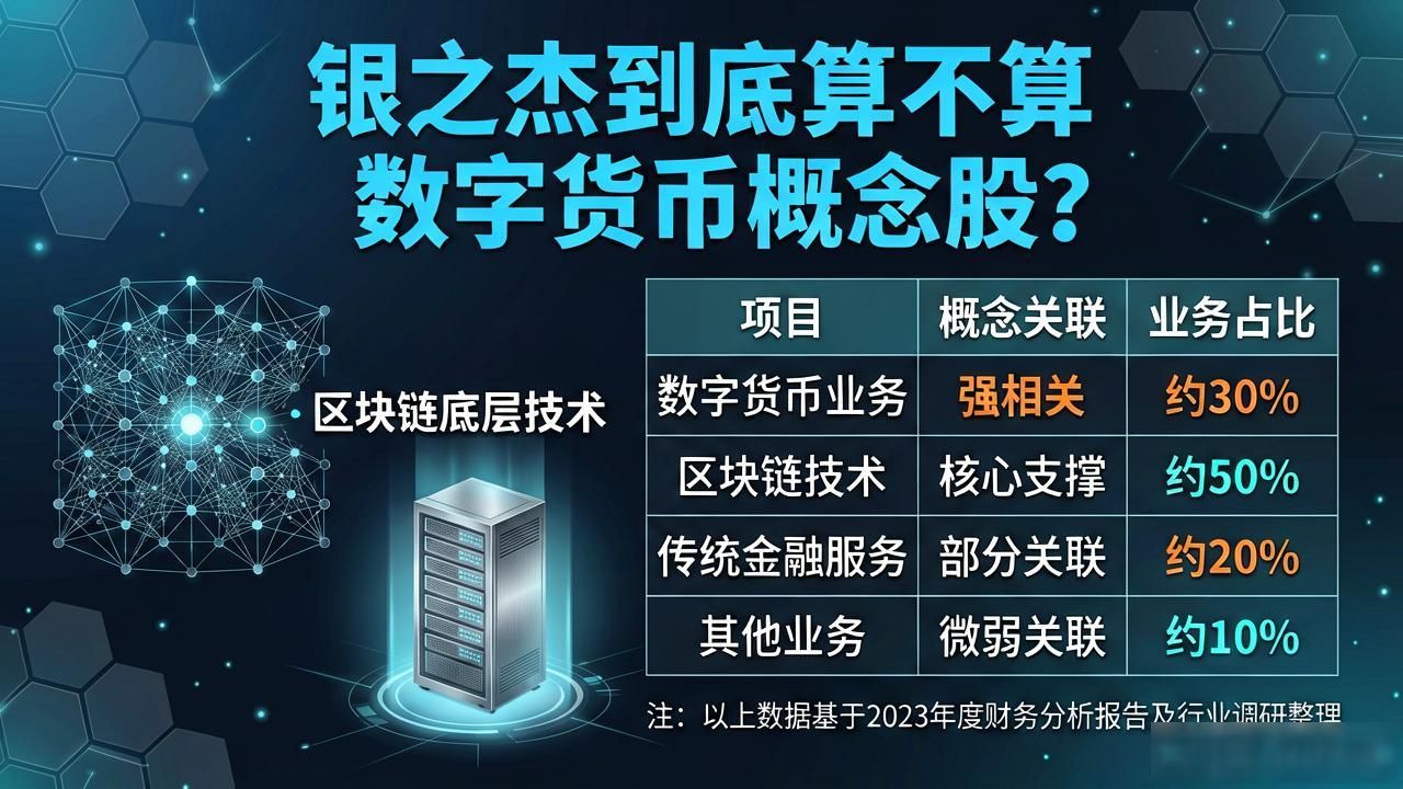 银之杰到底算不算数字货币概念股？