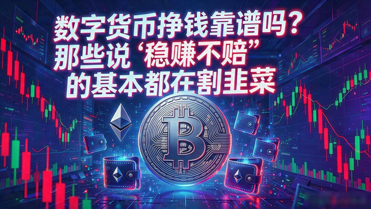 数字货币挣钱靠谱吗？那些说"稳赚不赔"的基本都在割韭菜