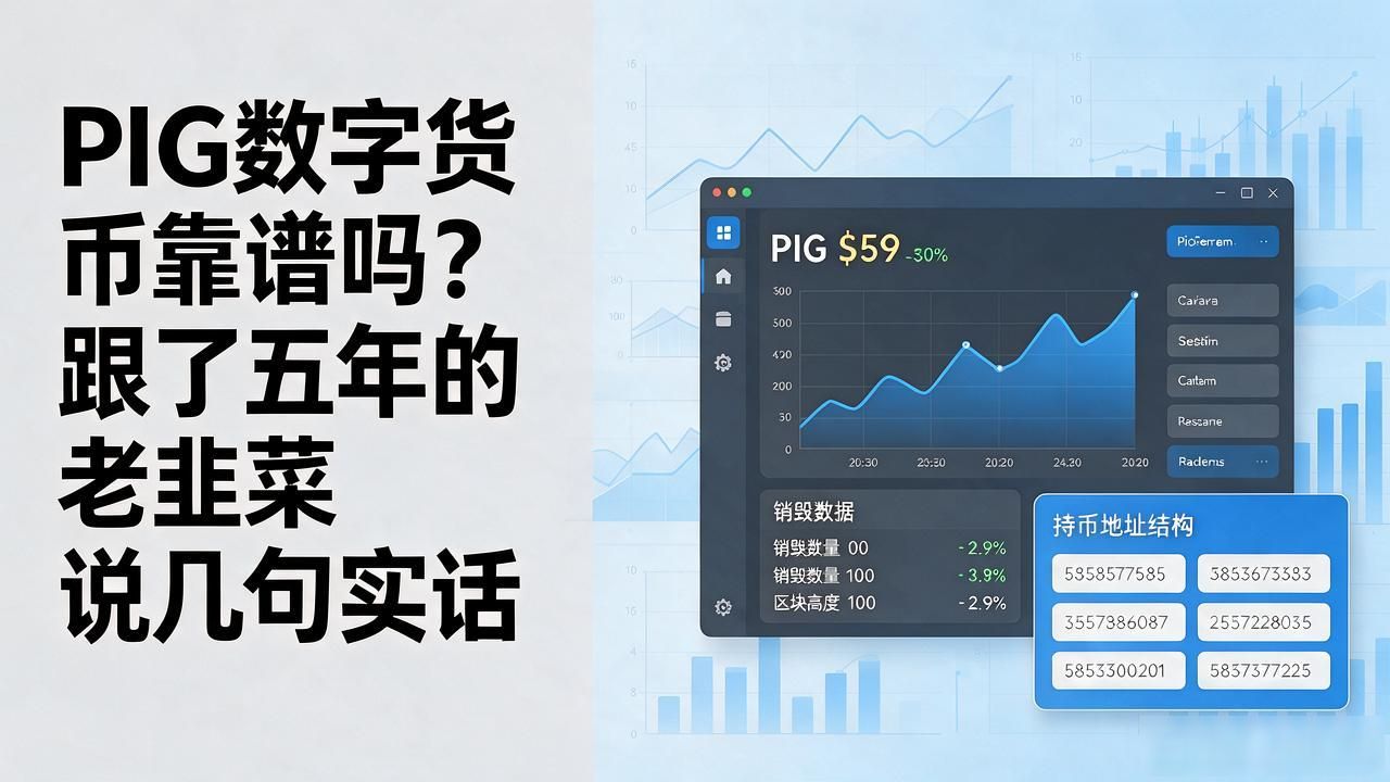PIG数字货币靠谱吗？跟了五年的老韭菜说几句实话