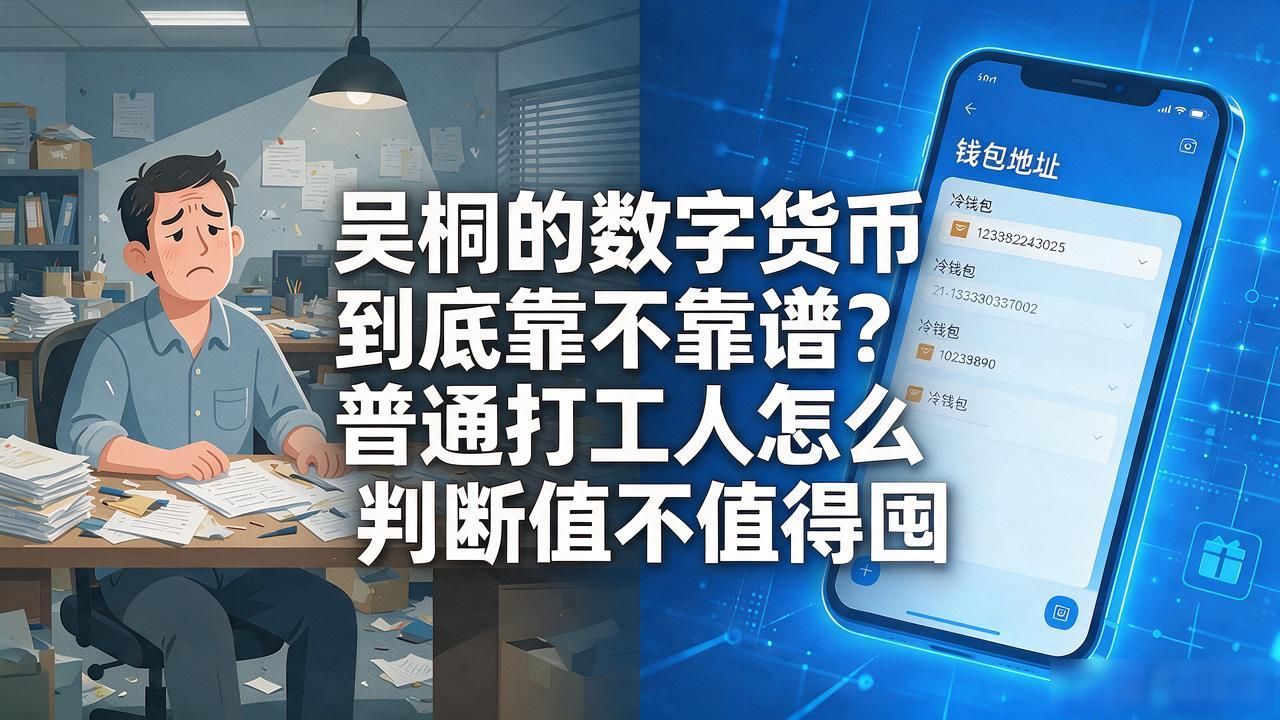 吴桐的数字货币到底靠不靠谱？普通打工人怎么判断值不值得囤