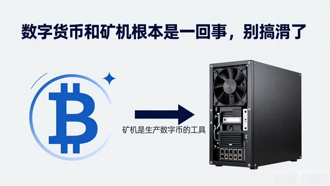 数字货币和矿机根本不是一回事,别搞混了