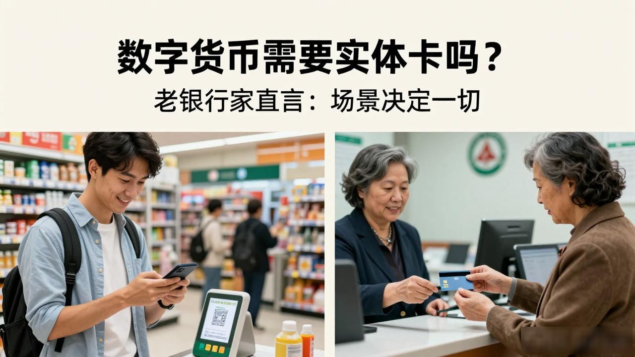 数字货币需要实体卡吗？老银行家直言：场景决定一切
