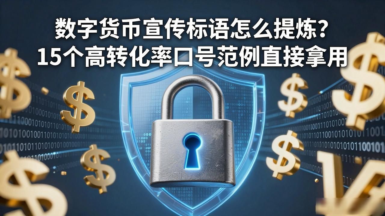 数字货币宣传标语怎么提炼？15个高转化率口号范例直接拿用