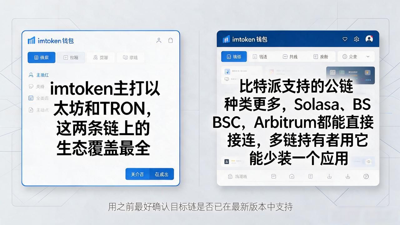 imtoken和比特派哪个好？用了两个钱包大半年后的真实感受
