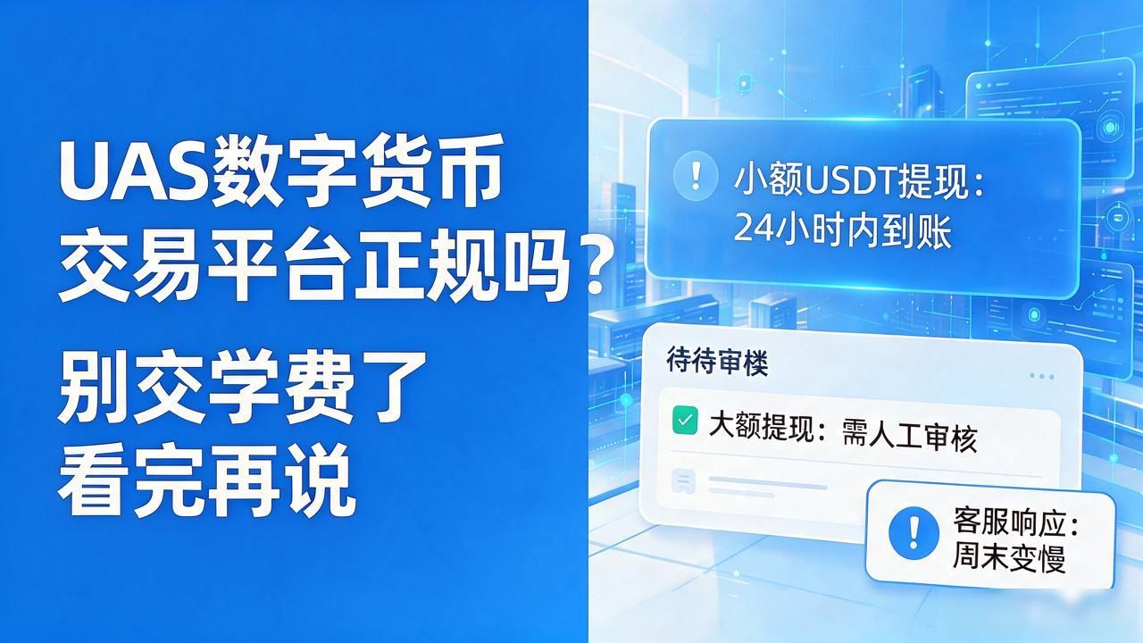 UAS数字货币交易平台正规吗？别交学费了看完再说