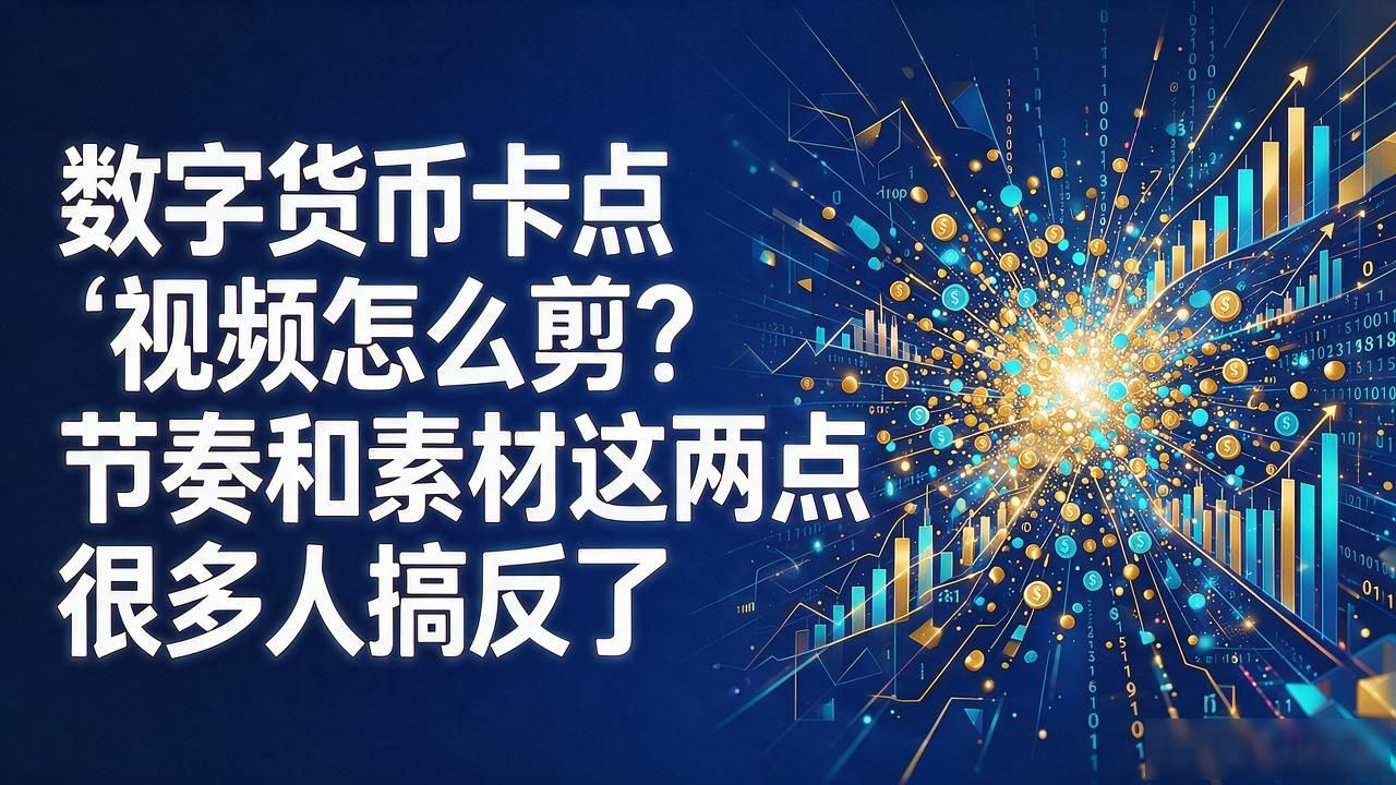 数字货币卡点视频怎么剪？节奏和素材这两点很多人搞反了