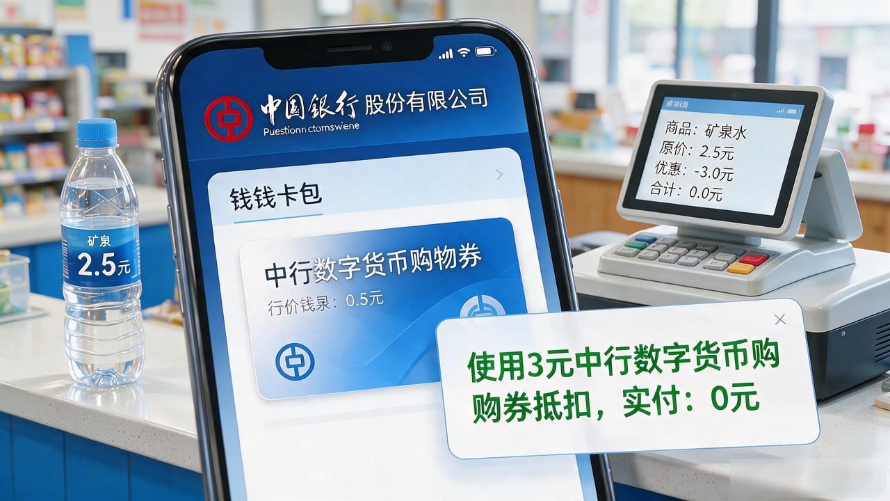 中行数字货币购物券怎么领、在哪花、有啥限制，一篇给你讲透