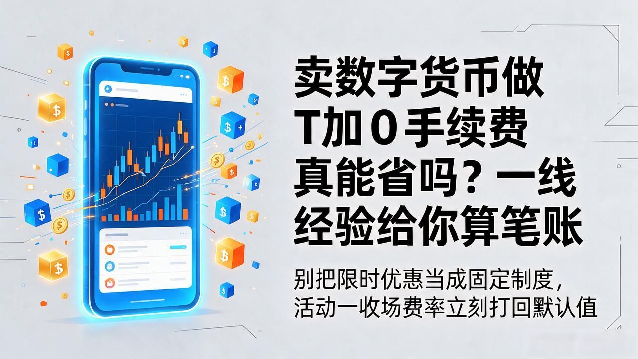 卖数字货币做T加0手续费真能省吗？一线经验给你算笔账