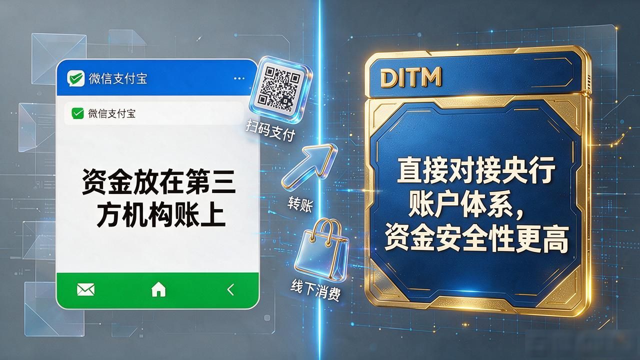 DITM数字货币能赚利息？和数字人民币到底啥区别