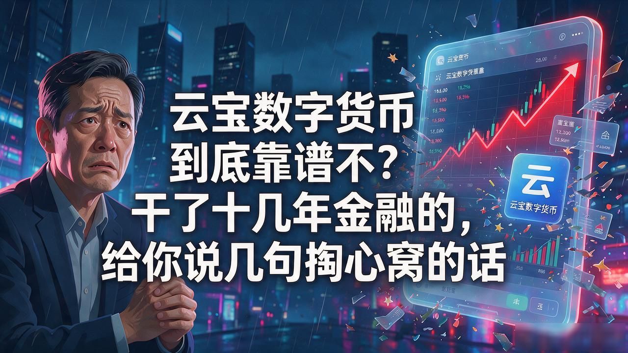 云宝数字货币到底靠谱不？干了十几年金融的，给你说几句掏心窝的话