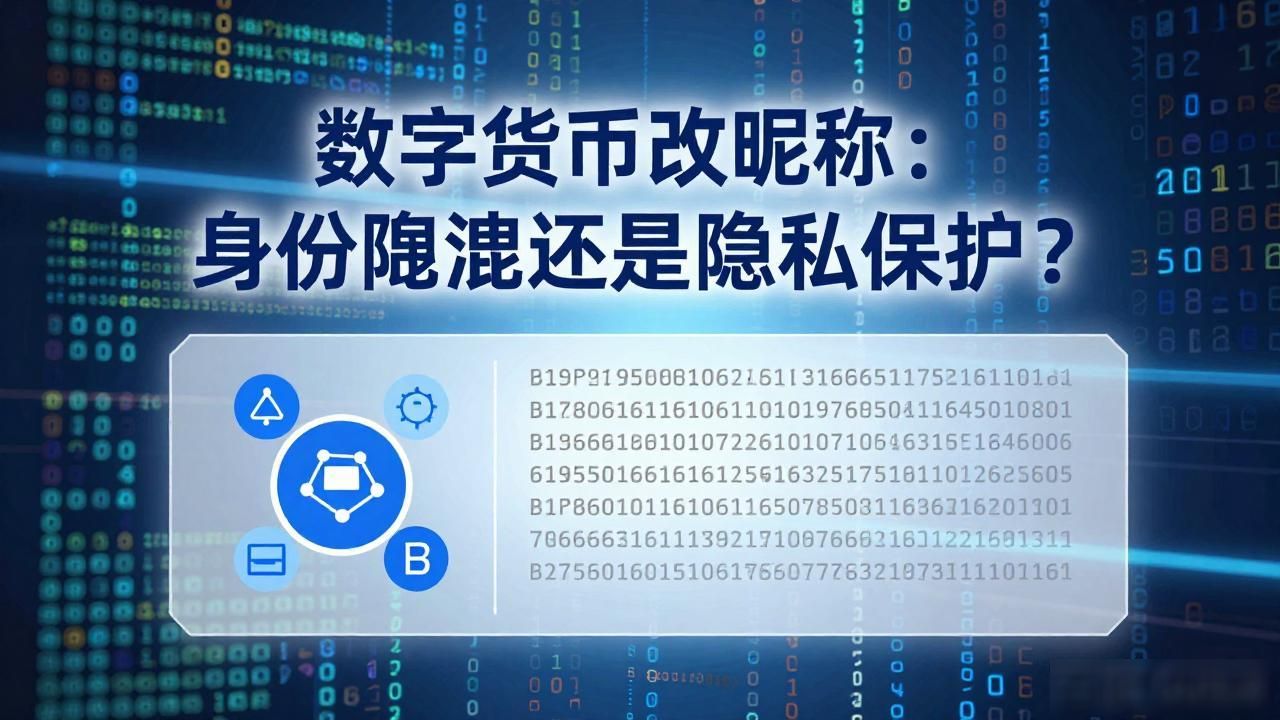 数字货币改昵称：身份混淆还是隐私保护？