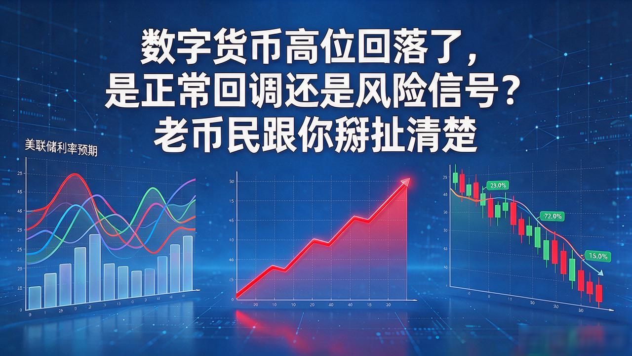 数字货币高位回落了，是正常回调还是风险信号？老币民跟你掰扯清楚