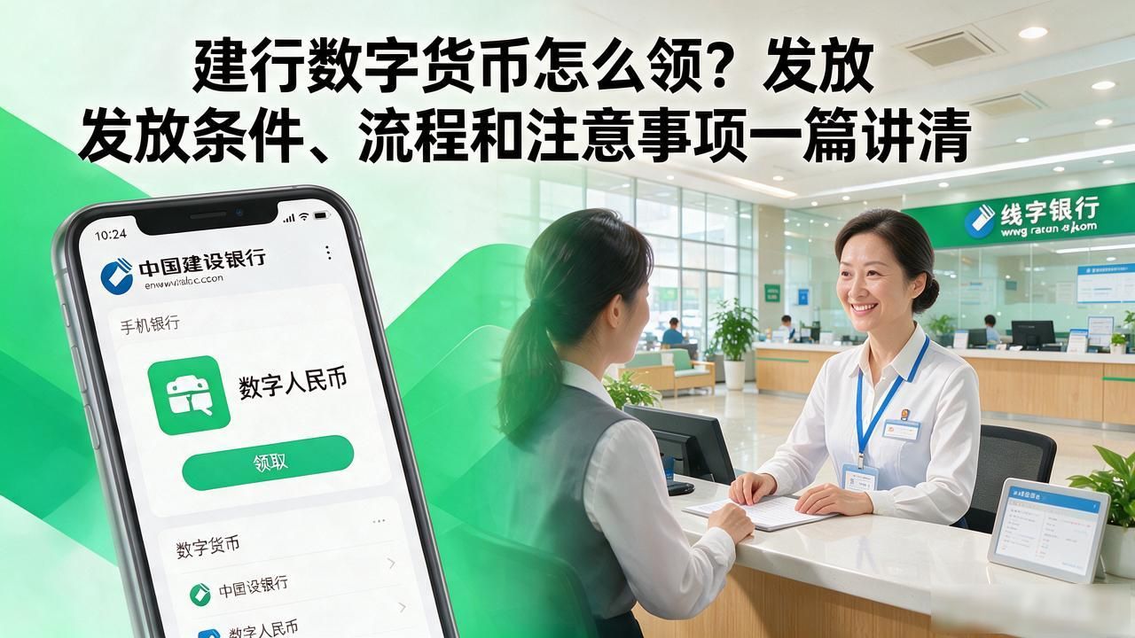 建行数字货币怎么领？发放条件、流程和注意事项一篇讲清